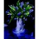 Painting by numbers Strateg PREMIUM Blue Snowdropson a black background 40x50 cm (AH1005)
