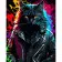 Painting by numbers Strateg PREMIUM Brutal Cat in a Jacket on a black background 40x50 cm (AH1015)