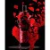 Painting by numbers Strateg PREMIUM Red Wineon a black background 40x50 cm (AH1020)
