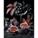 Painting by numbers Strateg PREMIUM Fig and Grapeon a black background 40x50 cm (AH1045)