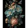 Картина по номерам Strateg ПРЕМИУМ Фантастический букет цветов на черном фоне размером 40х50 см (AH1055)