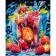 Painting by numbers Strateg PREMIUM Berry Cocktailon a black background 40x50 cm (AH1059)