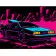 Paint by number Strateg Car in neon colors on a black background size 40x50 cm (AH1135)