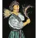 Painting by numbers Strateg PREMIUM Siyana on a black background with varnish size 40x50 cm (AH1143)