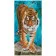 Diamond mosaic Premium BA-0001 "Tiger on the stone", 50x25 cm