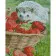 Diamond painting Strateg PREMIUM  Strawberry for a hedgehog size 40х50 sm (D0050)