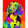 Paint by numbers Strateg PREMIUM Pop art dachshund size 40х50 sm (DY001)