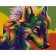 Картина за номерами Strateg ПРЕМІУМ Поп-арт вовк та орел розміром 40х50 см (DY005)