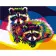 Paint by numbers Strateg PREMIUM Pop art raccoons size 40х50 sm (DY006)