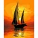 Paint by numbers Strateg PREMIUM Sailboat in the west size 40х50 sm (DY026)