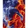 Paint by numbers Strateg PREMIUM Fiery passion size 40х50 sm (DY054)