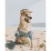 Paint by numbers Strateg PREMIUM Shiba Inu on the beach size 40х50 sm (DY110)