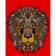 Paint by numbers Strateg PREMIUM African lion size 40х50 sm (DY195)