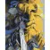 Картина по номерам Strateg ПРЕМИУМ Желтоголубые перья размером 40х50 см (DY272)