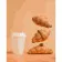 Paint by number Strateg PREMIUM Croissants and coffee to go size 40x50 cm (DY336)