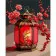 Paint by number Strateg PREMIUM Red flashlight with varnish and with an increase in size 40x50 cm (DY407)
