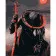 Картина за номерами Strateg ПРЕМІУМ Сміливий самурай з лаком та з рівнем розміром 40х50 см (DY409)