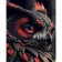 Paint by number Strateg PREMIUM Red and black owl with varnish and with an increase in size 40x50 cm (DY418)