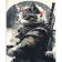 Paint by number Strateg PREMIUM Samurai cat with varnish and with an increase in size 40x50 cm (DY421)