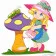 Картина по номерам Strateg ПРЕМИУМ Девочка с грибочком с лаком и уровнем размером 30х30 см (ES-0880)