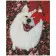 Diamond mosaic Premium FA0013 "Snow White Dog", 40x50 cm