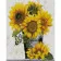 Diamond mosaic Premium FA20135 "Sunflowers", 40x50 cm