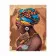 Diamond mosaic Premium FA20190 "Girl from Africa", 40x50 cm