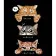 Paint by number Strateg PREMIUM Three cats on a black background size 30x40 cm (FH-16)