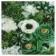 Алмазна мозаїка Преміум Зелені відтінки квітів 50х50 см GA0001
