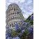 Алмазна мозаїка Strateg ПРЕМІУМ Strateg Пізанська вежа з квітами без підрамника розміром 30х40 см  (GD86107)