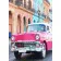 Алмазна мозаїка Strateg ПРЕМІУМ Strateg Рожеве авто Гавани без підрамника розміром 30х40 см  (GD86110)