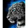 Алмазная мозаика Strateg ПРЕМИУМ Величественный леопард размером 30х40 см (GM86852)