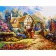 Paint by numbers Strateg PREMIUM French provence size 40х50 sm (GS015)