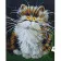 Paint by numbers Strateg PREMIUM Cat size 40x50 cm (GS031)