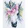 Paint by numbers Strateg PREMIUM Colored horse size 40х50 sm (GS085)