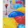 Paint by numbers Strateg PREMIUM Colored umbrellas size 40x50 cm (GS087)