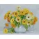 Paint by numbers Strateg PREMIUM Yellow marigolds size 40х50 sm (GS088)