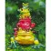 Paint by numbers Strateg PREMIUM Four frogs size 40x50 cm (GS1012)