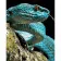 Paint by numbers Strateg PREMIUM Blue snake size 40x50 cm (GS1028)