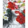 Paint by number Strateg PREMIUM Red lips with varnish size 40x50 cm (GS1058)