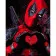 Paint by numbers Strateg PREMIUM Cute Deadpool size 40x50 cm (GS1066)