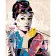 Paint by number Strateg PREMIUM Color Audrey Hepburn with varnish size 40x50 cm (GS1077)