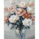 Paint by number Strateg PREMIUM Pastel peonies with varnish size 40x50 cm (GS1091)