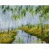 Paint by numbers Strateg PREMIUM A river among birches size 40х50 sm (GS110)