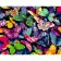 Paint by numbers Strateg PREMIUM Multicolored butterflies size 40x50 cm (GS1123)
