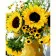 Paint by numbers Strateg PREMIUM Bright sunflowers size 40x50 cm (GS1132)