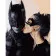 Картина за номерами Strateg ПРЕМІУМ Бетмен з жінкою-кішкою розміром 40х50 см (GS1142)