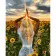 Paint by numbers Strateg PREMIUM On the sunflower field size 40x50 cm (GS1143)