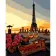 Paint by numbers Strateg PREMIUM Romantic dinner in Paris size 40x50 cm (GS1145)