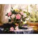 Paint by numbers Strateg PREMIUM Bouquet by the window size 40х50 sm (GS115)